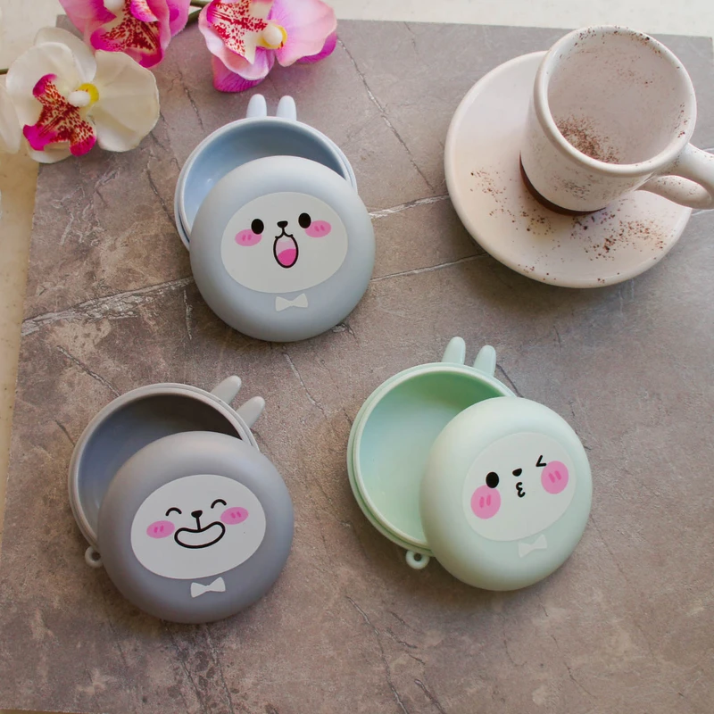 هندزفری طرح فانتزی خرگوش مدل Cute Rabbite-kiki-393 به همراه کیف هندزفری