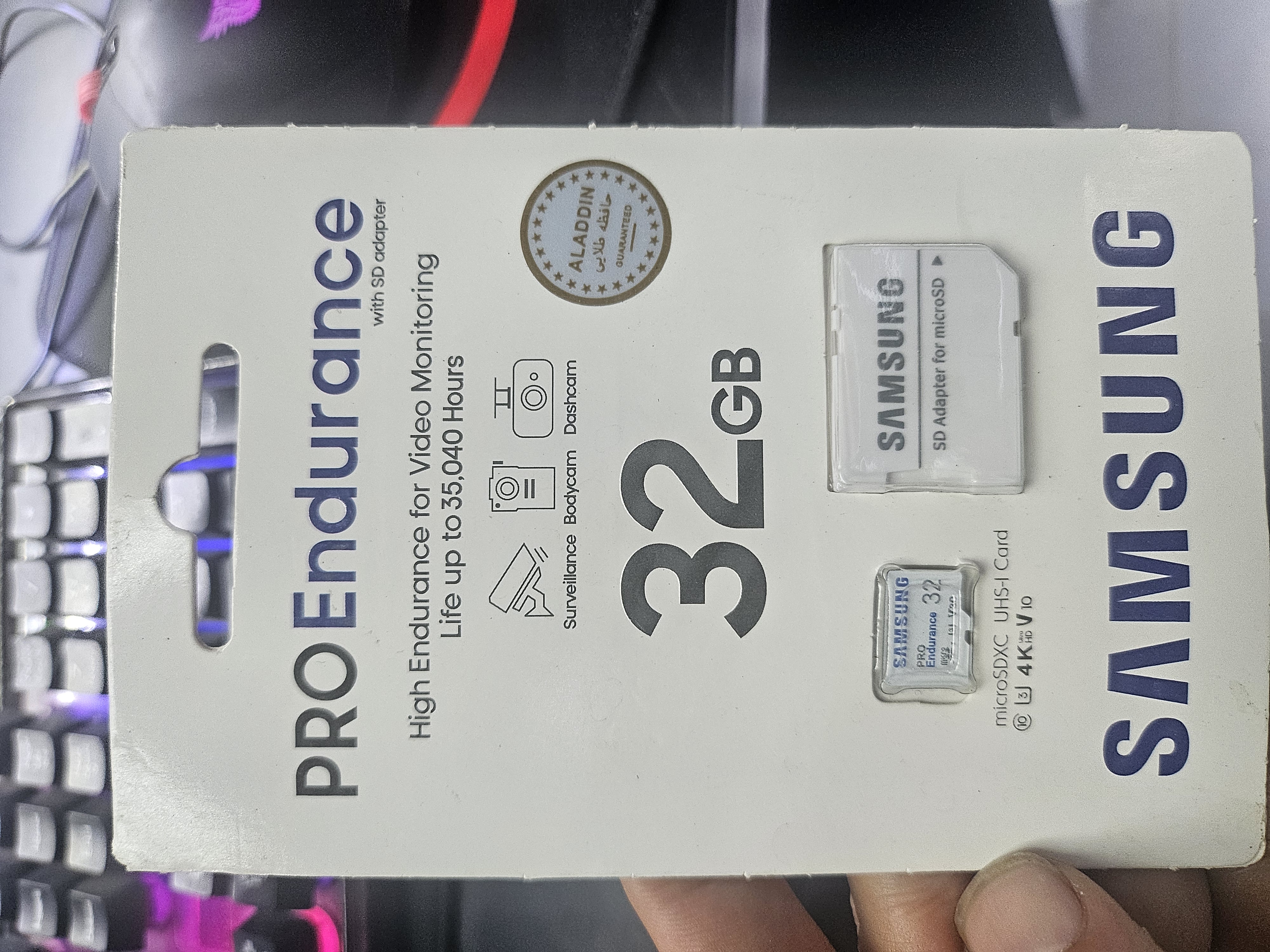 کارت حافظه microSDXC سامسونگ مدل PRO Endurance MB-MJ32KA U1 V10 کلاس 10 استاندارد UHS-I U1 سرعت 100MBps ظرفیت 32 گیگابایت